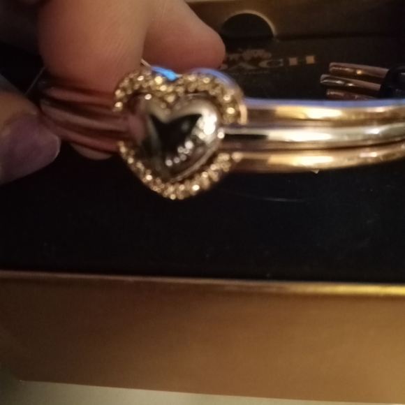 Coach Heart Bracelet with triple band design Brand new in box